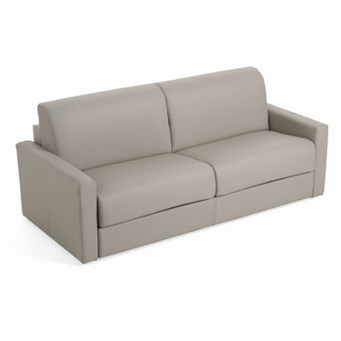 Lamod Italia Revers Italian Grey Leather Queen Sofabed