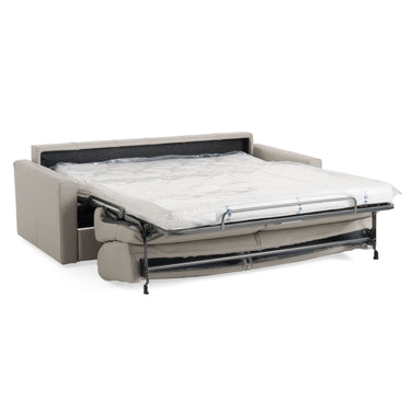 Lamod Italia Revers Italian Grey Leather Queen Sofabed