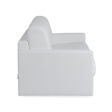 Lamod Italia Revers Italian White Leather Queen Sofabed