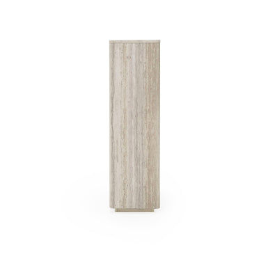 Nova Domus Roma Faux Travertine Gold Bookcase