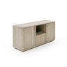 Nova Domus Roma Faux Travertine Gold File Cabinet