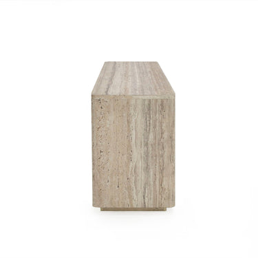 Nova Domus Roma Faux Travertine Gold File Cabinet