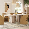 Nova Domus Roma Travertine Rectangular Dining Table