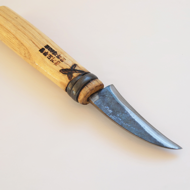 Curved Paring Knife by Master Shin’s Anvil – detail 4
