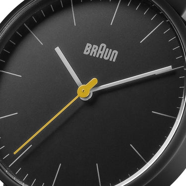 Braun BN-0171BKBKG Ceramic Analog Watch – Black Dial & Bracelet, Minimalist Design