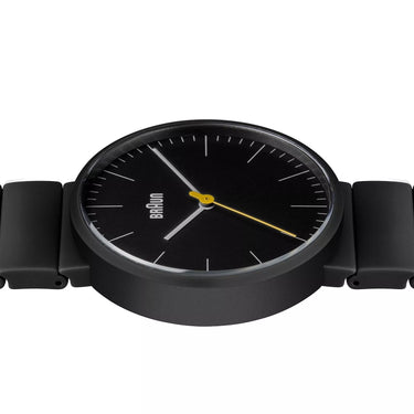 Braun BN-0171BKBKG Ceramic Analog Watch – Black Dial & Bracelet, Minimalist Design