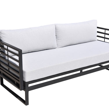 Renava Wharf Outdoor Grey & Black Sofa Set