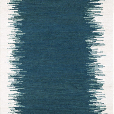 Saona jute rug in Blue, full view