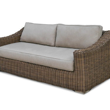 Renava Sapelo Outdoor Beige Wicker Sofa