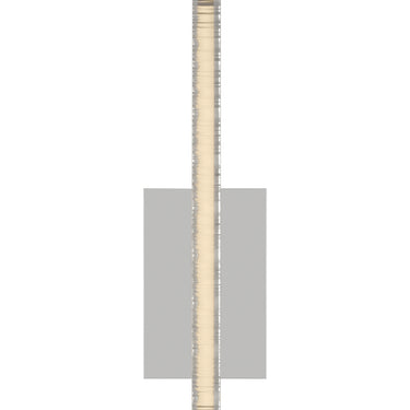 Slim LED wall light with serrated crystal design and brass finish for upscale commercial interiors in Polished Nickel