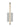 Side view of 13-inch LED wall sconce showing 2.5-inch depth and slim wall-mounted profile in Polished Nickel