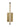 Close-up of Serre 13-inch sconce showing raw-cut crystal and metal frame in natural brass finish