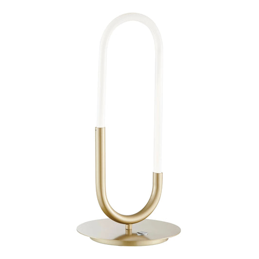 Single Clip LED Table Lamp in Sandy Gold - Smart Light 1