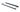 A long, slim black metal frame accessory, likely a light bar or mounting bracket, shown on a clean white background.