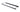 A long, slim black metal frame accessory, likely a light bar or mounting bracket, shown on a clean white background.