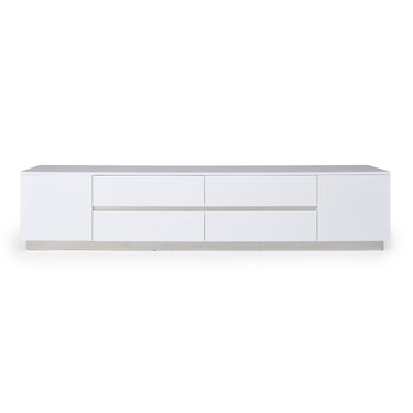 AX Skyline White Crocodile TV Stand