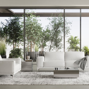 Lamod Italia Soho Italian White Leather Sofa