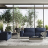 Lamod Italia Soho Italian Maya Blue Leather Sofa