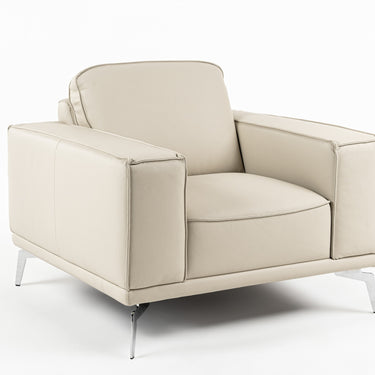 Lamod Italia Soho Italian Grey Oyster Leather Armchair
