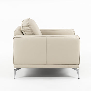 Lamod Italia Soho Italian Grey Oyster Leather Armchair