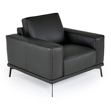 Lamod Italia Soho Italian Grey Leather Armchair