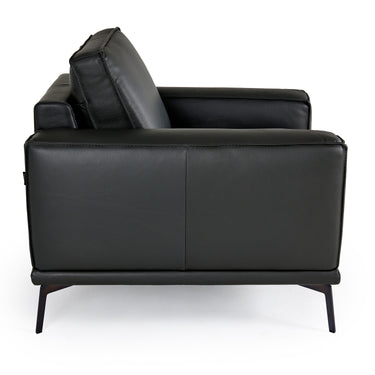 Lamod Italia Soho Italian Grey Leather Armchair