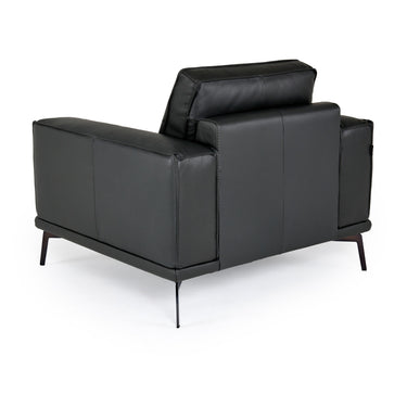 Lamod Italia Soho Italian Grey Leather Armchair