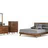 Nova Domus Soria Grey & Walnut Bed
