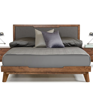 Nova Domus Soria Grey & Walnut Bed