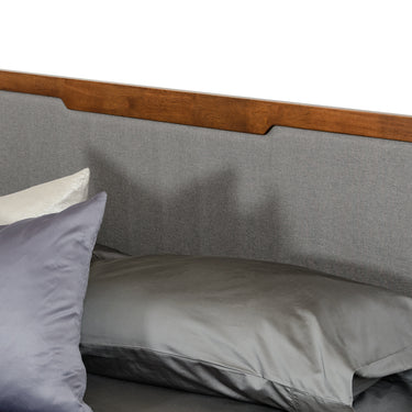Nova Domus Soria Grey & Walnut Bed