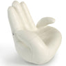 Lamod Italia Sosia White Leather Hand Accent Chair