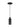 Sottile smAdjustable LED pendant light in black finish for commercial countertop lighting