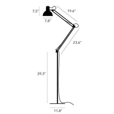 Spring Balanced Articulated Floor Lamp — Midgard, view 3