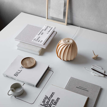 Natural Birch, unlit | ST906 Mini Table Lamp by Tom Rossau