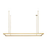 Contemporary Halo Pendant Light for Modern Spaces - Brass ETL Listed