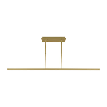 Sleek and Stylish Pendant for Modern Spaces - Brass Linear Suspension