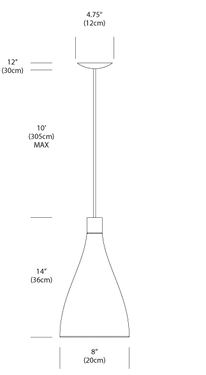 Swell String Single Narrow Modular LED Pendant Light by Pablo Designs - image 4