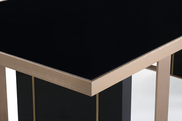 Nova Domus Cartier Black & Rosegold Dining Table