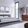 Nova Domus Jagger Walnut Dresser & Mirror Set