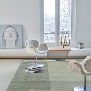 Orphée wool rug, styled in a room