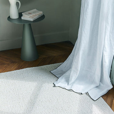 Astrakan wool rug, close-up detail