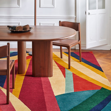 Ipanema wool rug, styled in a room