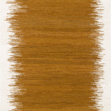 Saona jute rug in Gold, full view