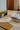Facette wool rug in Ocre, full view