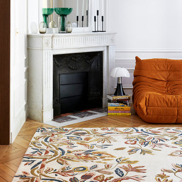 Farandole wool rug in Multi, full view