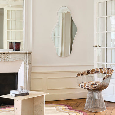 Fragola wool rug in Autumn, styled in a room