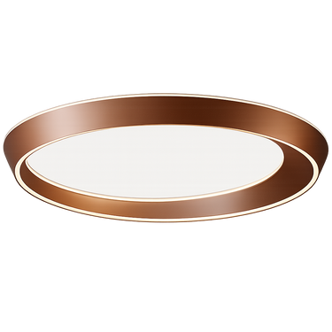 Lodes Tidal LED ceiling light in terra finish with sculptural asymmetric ring design