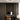 Lodes Tidal integrated LED ceiling light in matte black installed in a modern living room