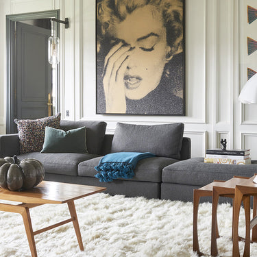 Toison wool rug, full view