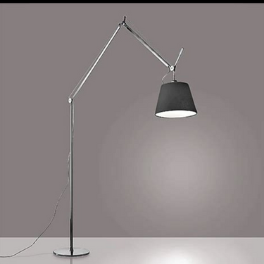 Tolomeo Mega 17-inch black and aluminum adjustable LED floor lamp